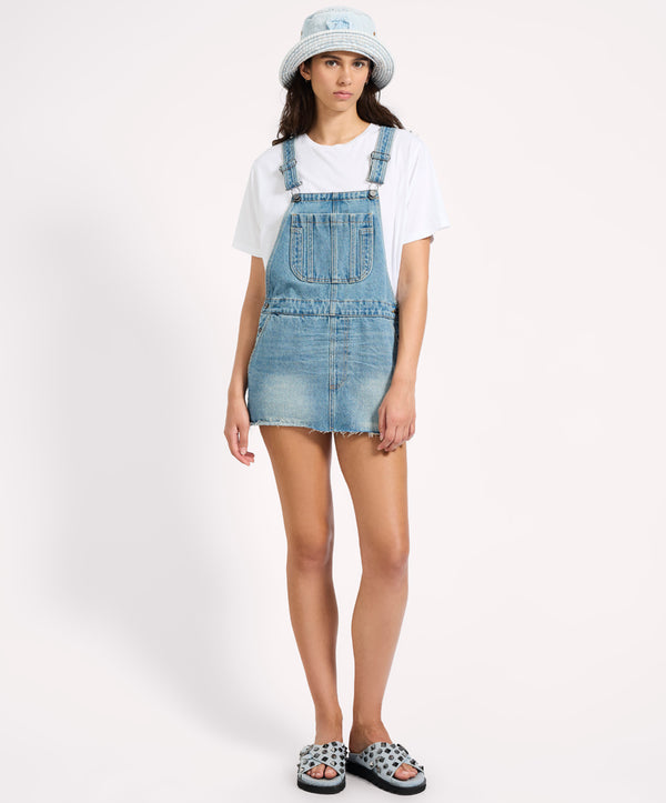 one teaspoon Sloan Mini Pini Denim Dress - Bolt Blue
