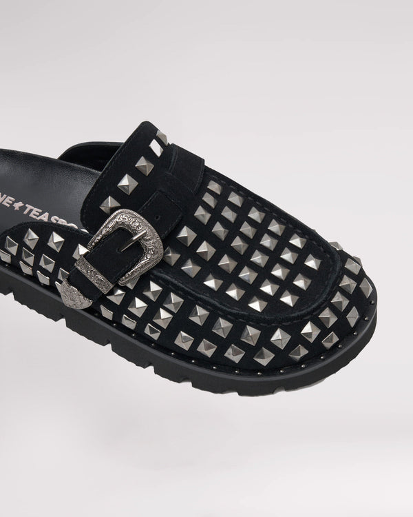 One Teaspoon Studded Phoenix Slides - Black
