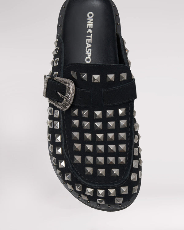 One Teaspoon Studded Phoenix Slides - Black