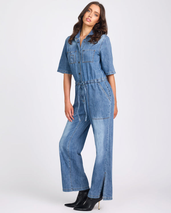 One Teaspoon Veronica Denim Jumpsuit - Westland Blue