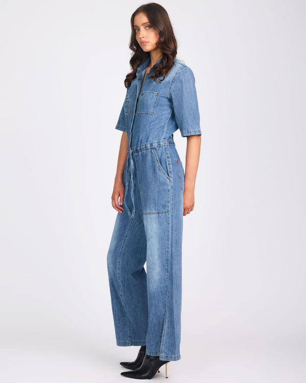 One Teaspoon Veronica Denim Jumpsuit - Westland Blue