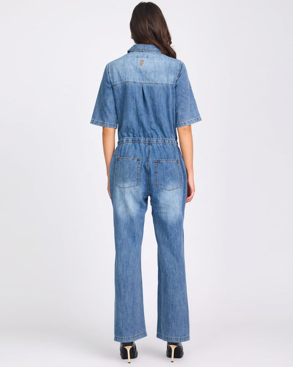 One Teaspoon Veronica Denim Jumpsuit - Westland Blue