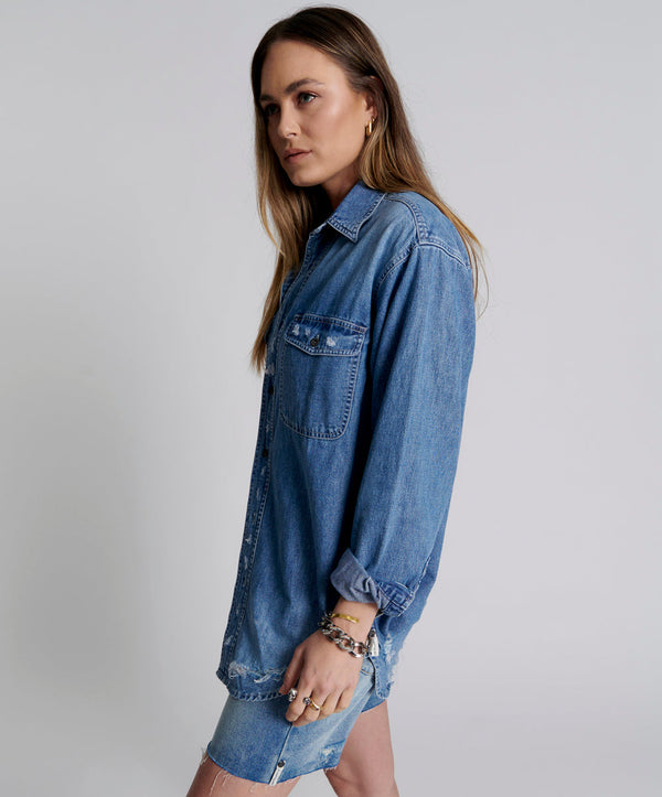 One Teaspoon Western Denim Shirt - Pacifica