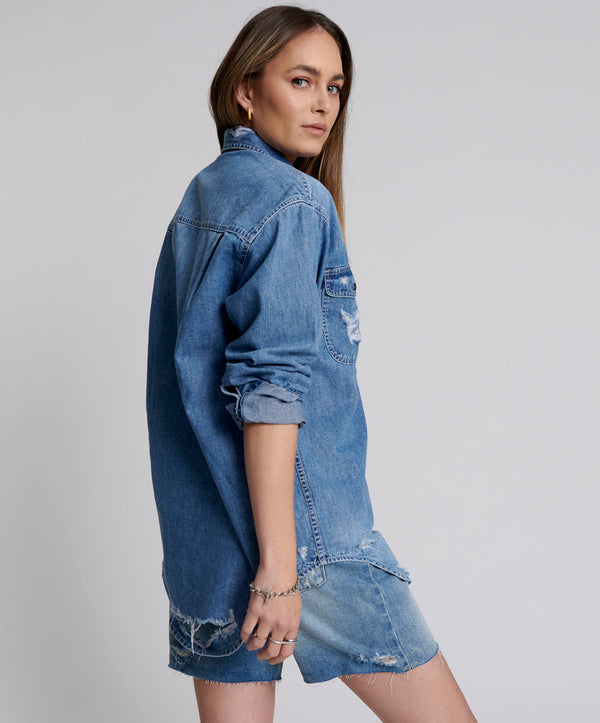 One Teaspoon Western Denim Shirt - Pacifica