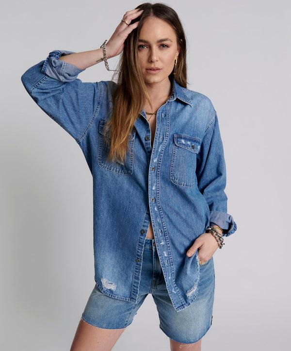 one teaspoon Western Denim Shirt - Pacifica