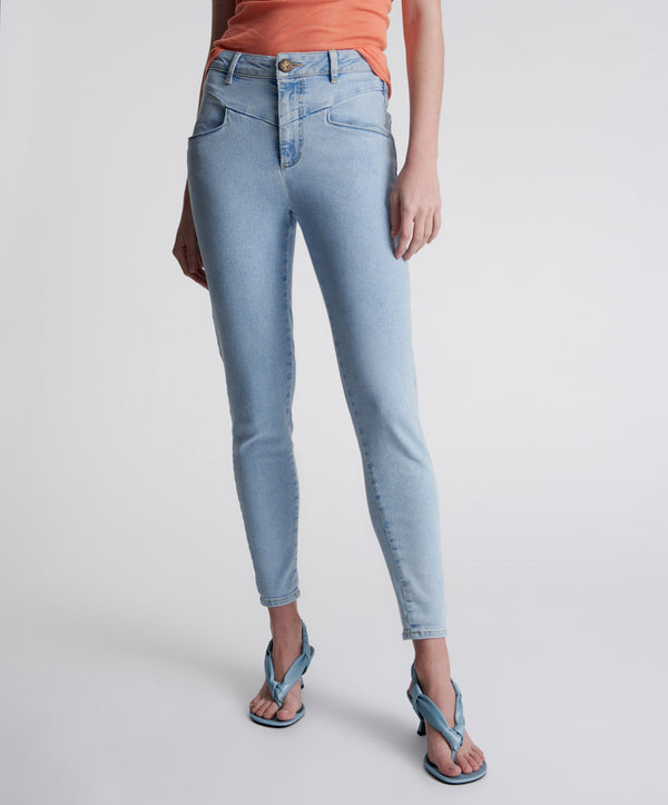 One Teaspoon Preachers High Waist Skinny Stretch Denim Jeans - Best Blue