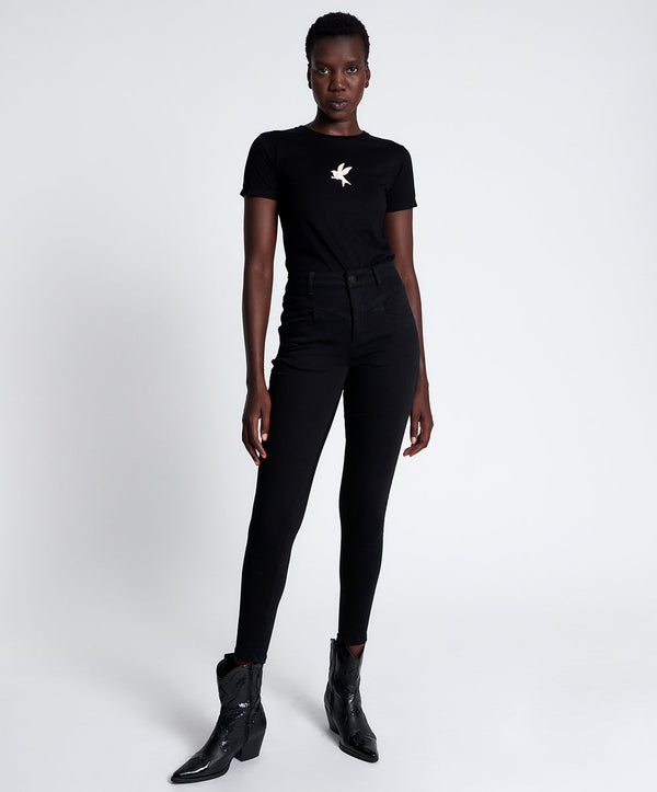 one teaspoon Preachers High Waist Skinny Stretch Denim Jeans - Jett Black