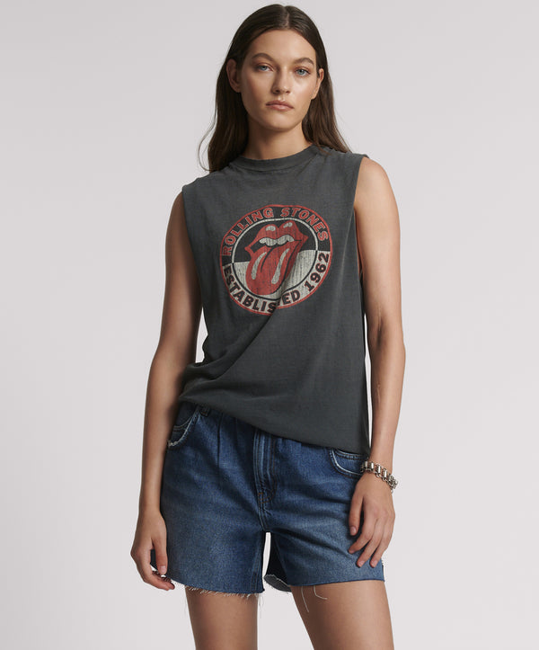 One Teaspoon Shakers Low Waist Super Relaxed Denim Shorts - Blue Thunder