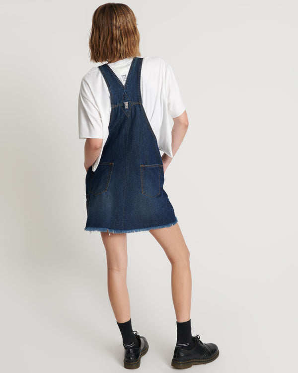 One Teaspoon Stanton St Denim Mini Pini Dress - Royal Blue