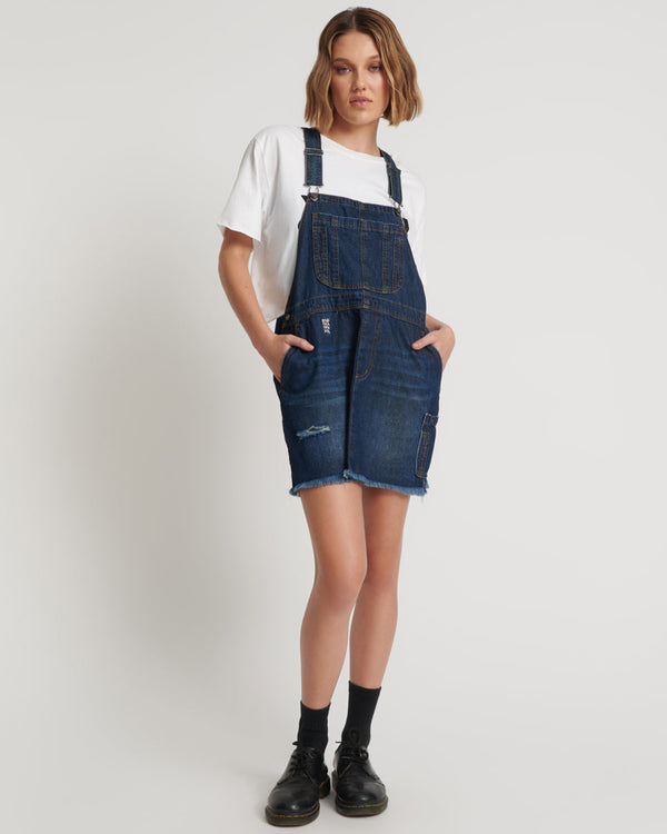 one teaspoon Stanton St Denim Mini Pini Dress - Royal Blue