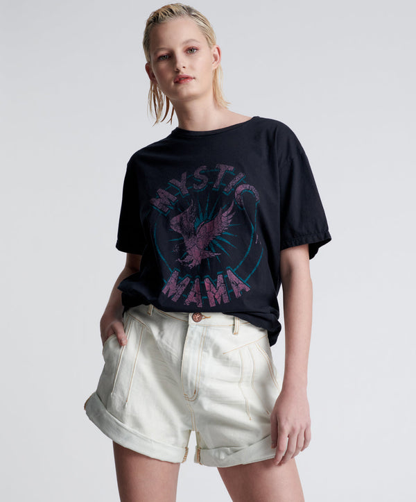 one teaspoon Streetwalkers High Waist 80S Fit Denim Shorts - Xanthe Light Blue