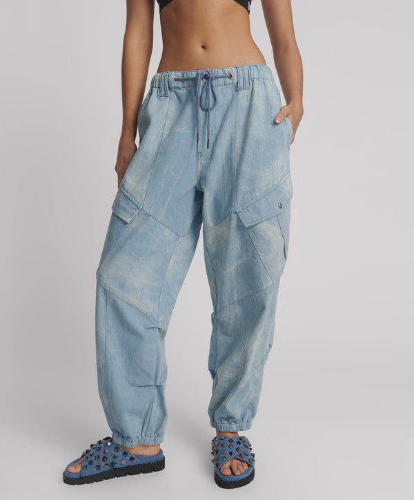One Teaspoon Utility Denim Flight Pants - Cloudy Blue