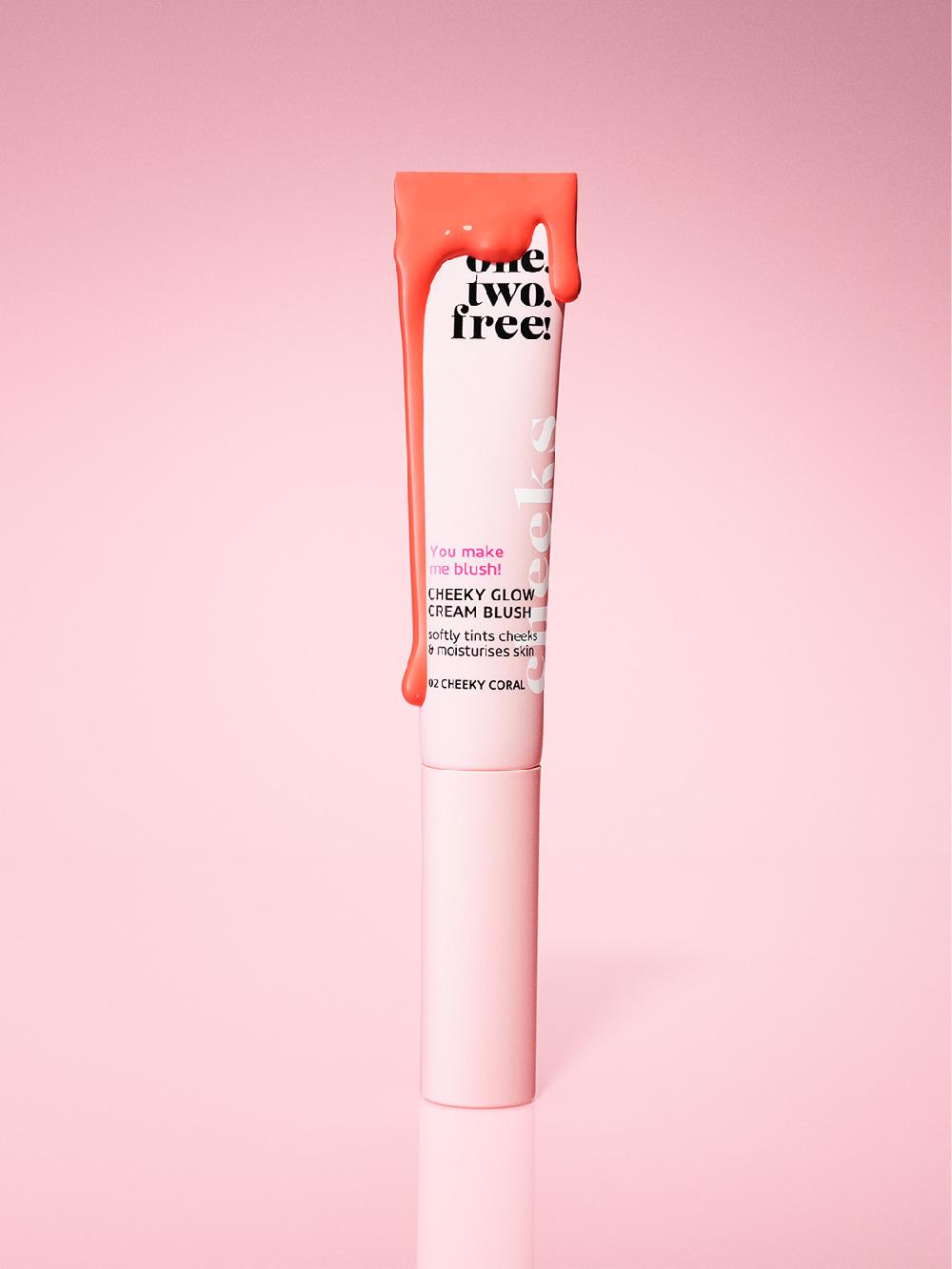 one.two.free Cheeky Glow Cream Blush – Cheeky Coral
