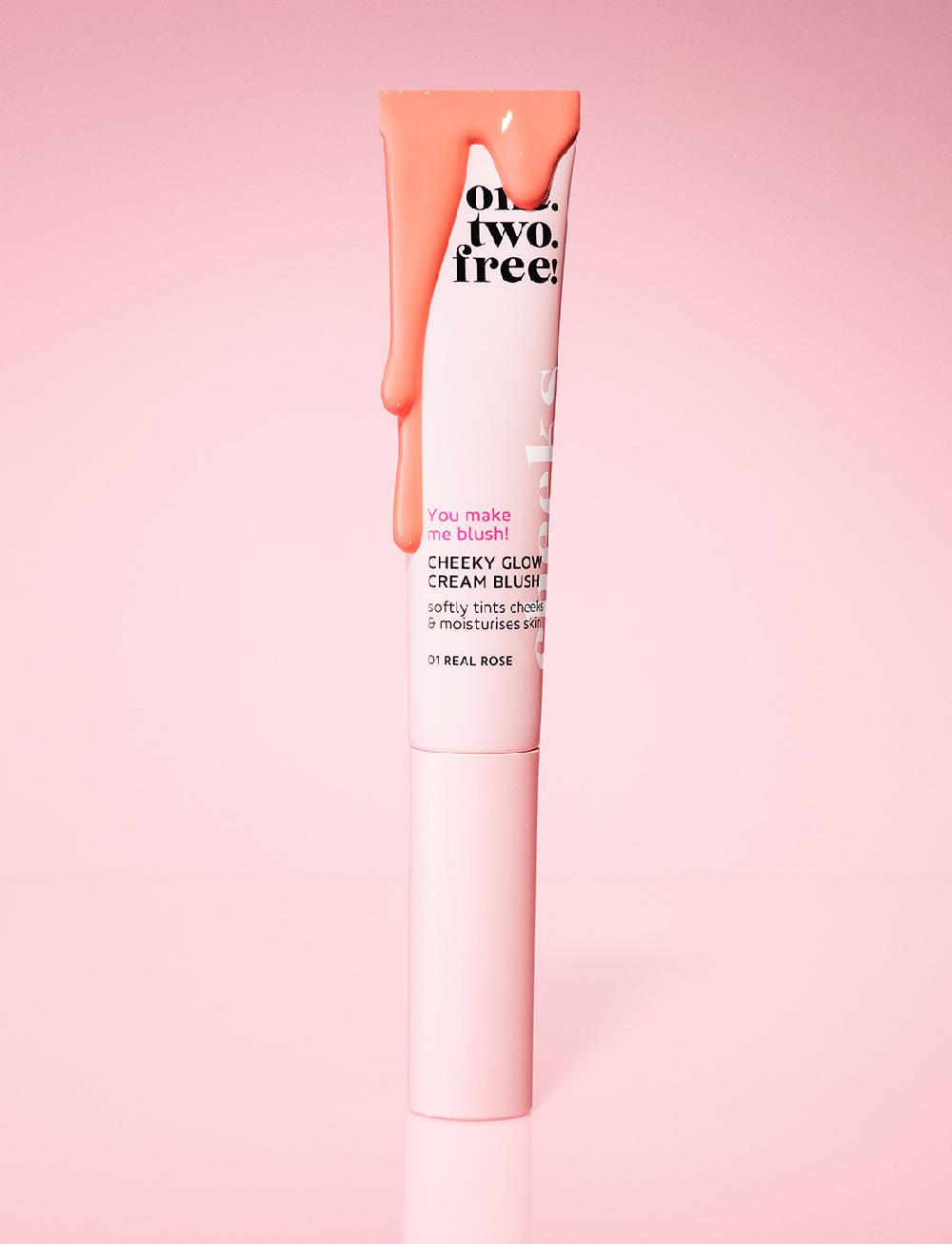one.two.free Cheeky Glow Cream Blush – Real Rose