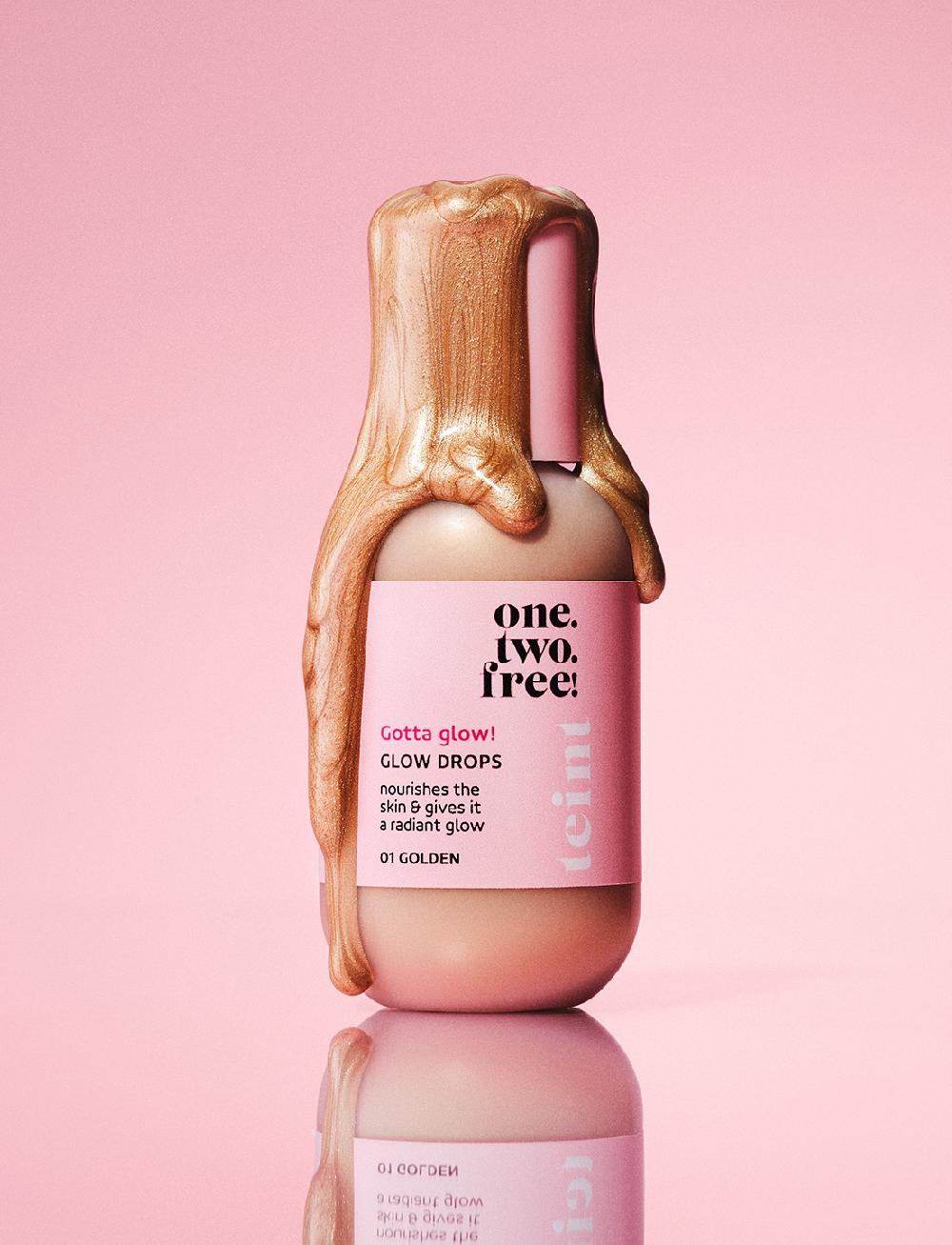 one.two.free Glow Drops – Golden