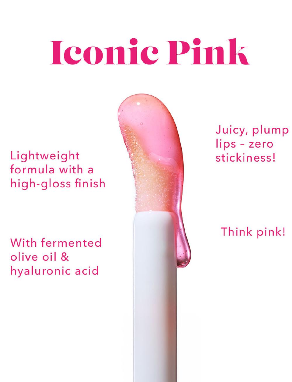 One.two.free Shine Bright Lip Oil – Iconic Pink