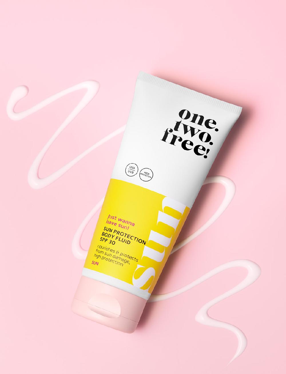 one.two.free Sun Protection Body Fluid SPF 30