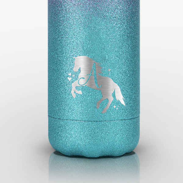 Onebttl Horse Water Bottle With Initial