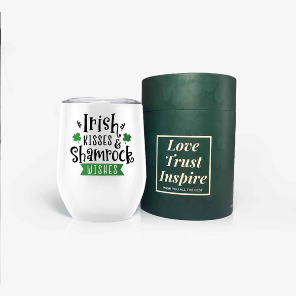 Onebttl Irish Tumbler - Irish Kisses Shamrock Wishes