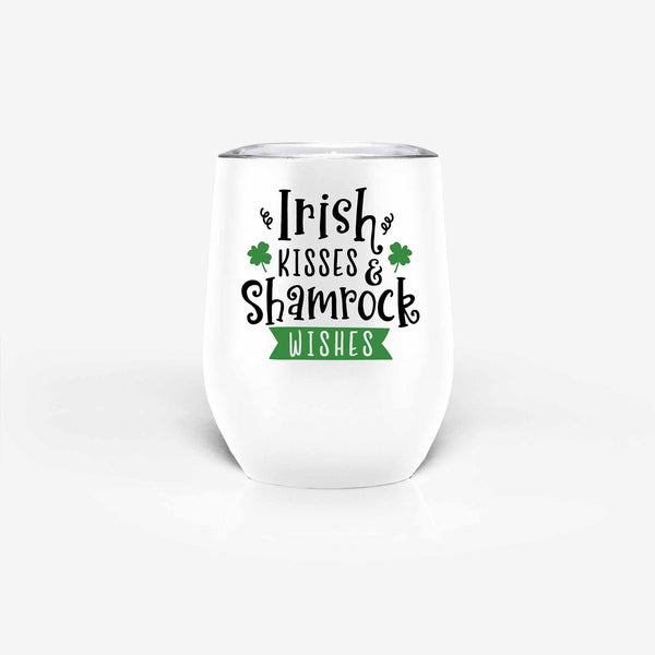 onebttl Irish Tumbler - Irish Kisses Shamrock Wishes