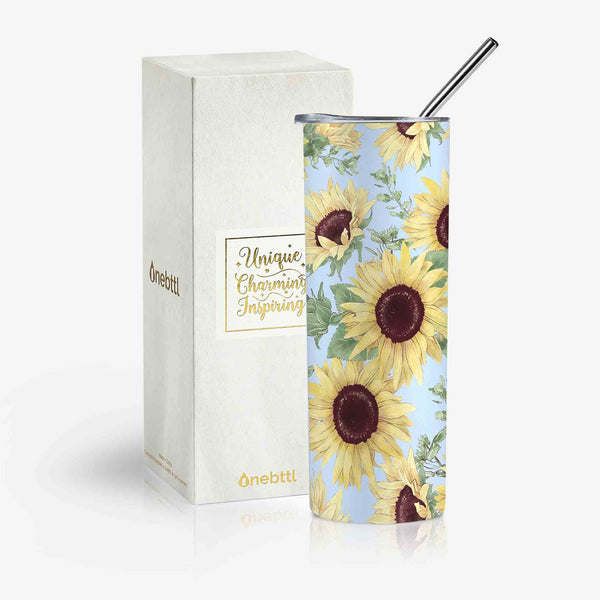Onebttl Sunflower Skinny Tumbler