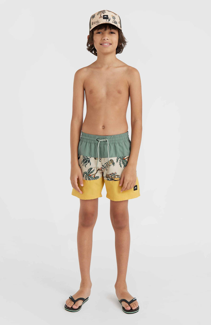 Oneill Kids Mix And Match Cali Block 13'' Swim Shorts | Beige