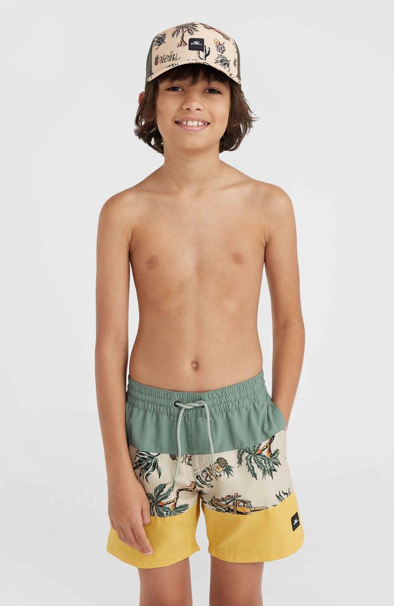 oneill Kids Mix and Match Cali Block 13'' Swim Shorts | Beige