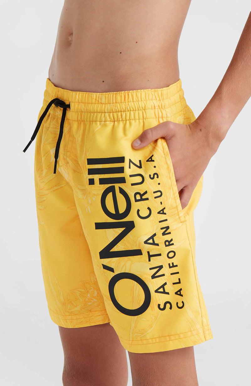 Oneill Kids Mix And Match Cali Floral 14'' Swim Shorts | Yellow