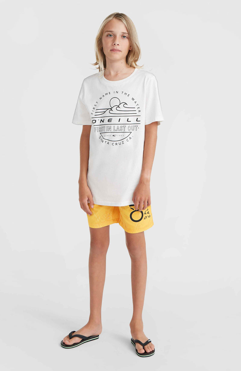 Oneill Kids Mix And Match Cali Floral 14'' Swim Shorts | Yellow