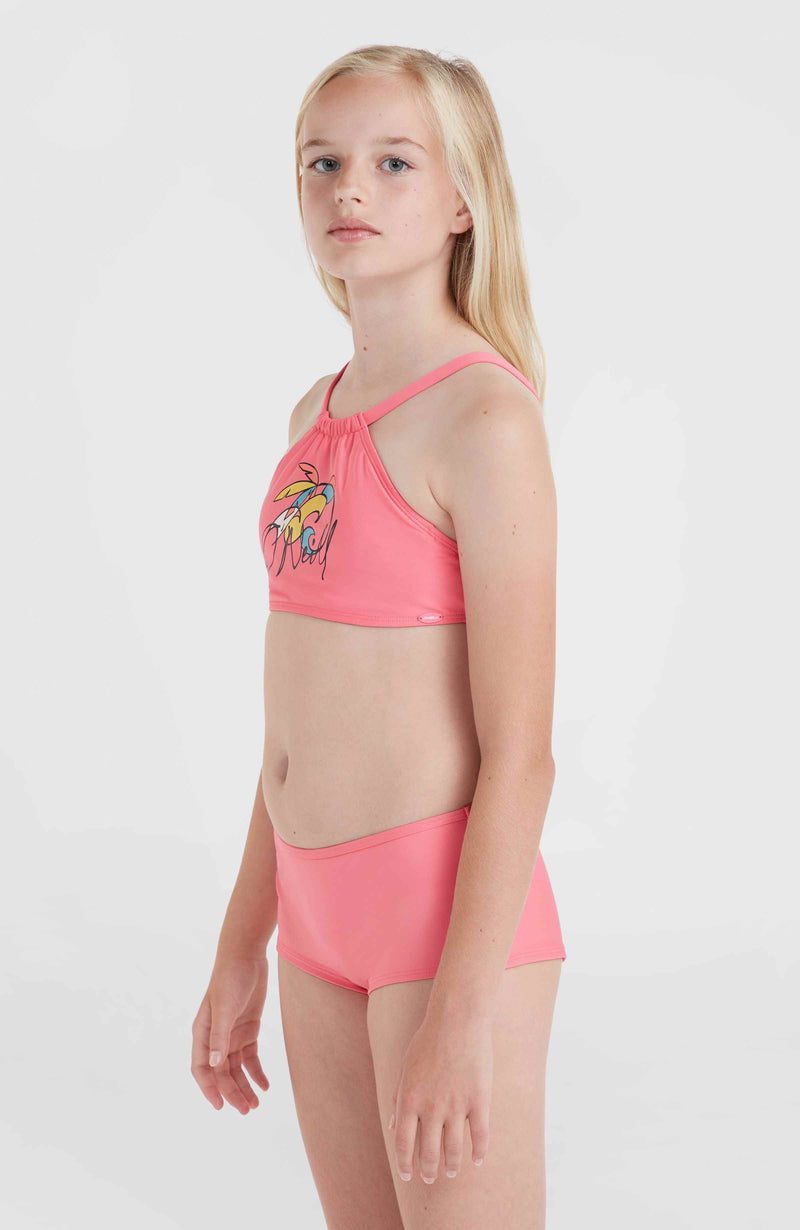 Oneill Kids Mix And Match Cali Holiday Bikini Set | Pink