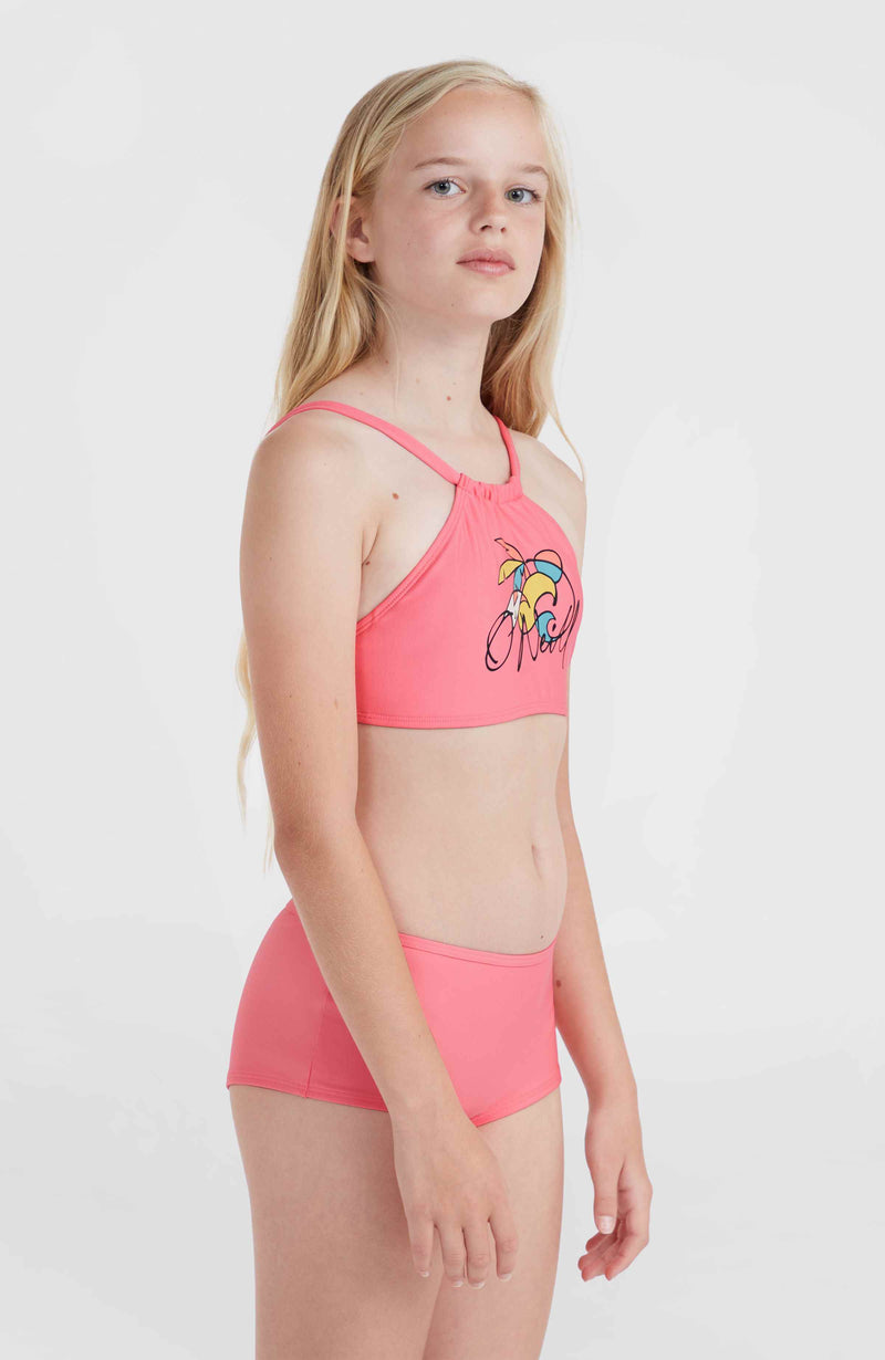 oneill Kids Mix and Match Cali Holiday Bikini Set | Pink