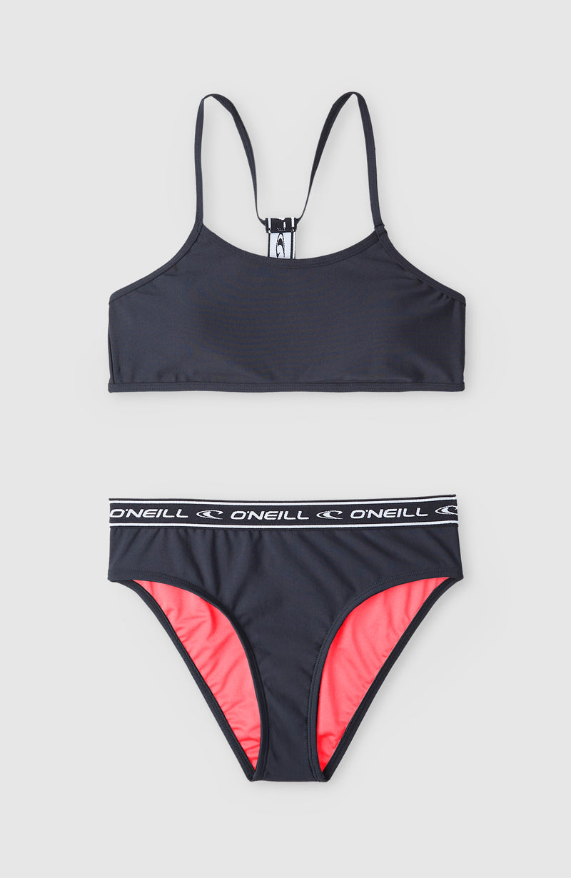 Oneill Kids Sportclub Active Bralette Bikini Set | Black