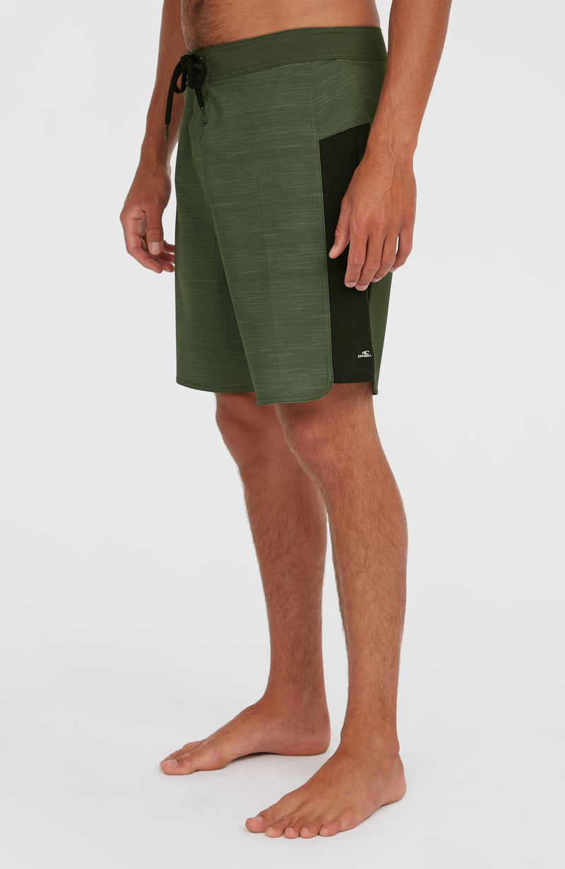 Oneill Men Hyperfreak Tech Panel 19'' Boardshorts | Green Mix