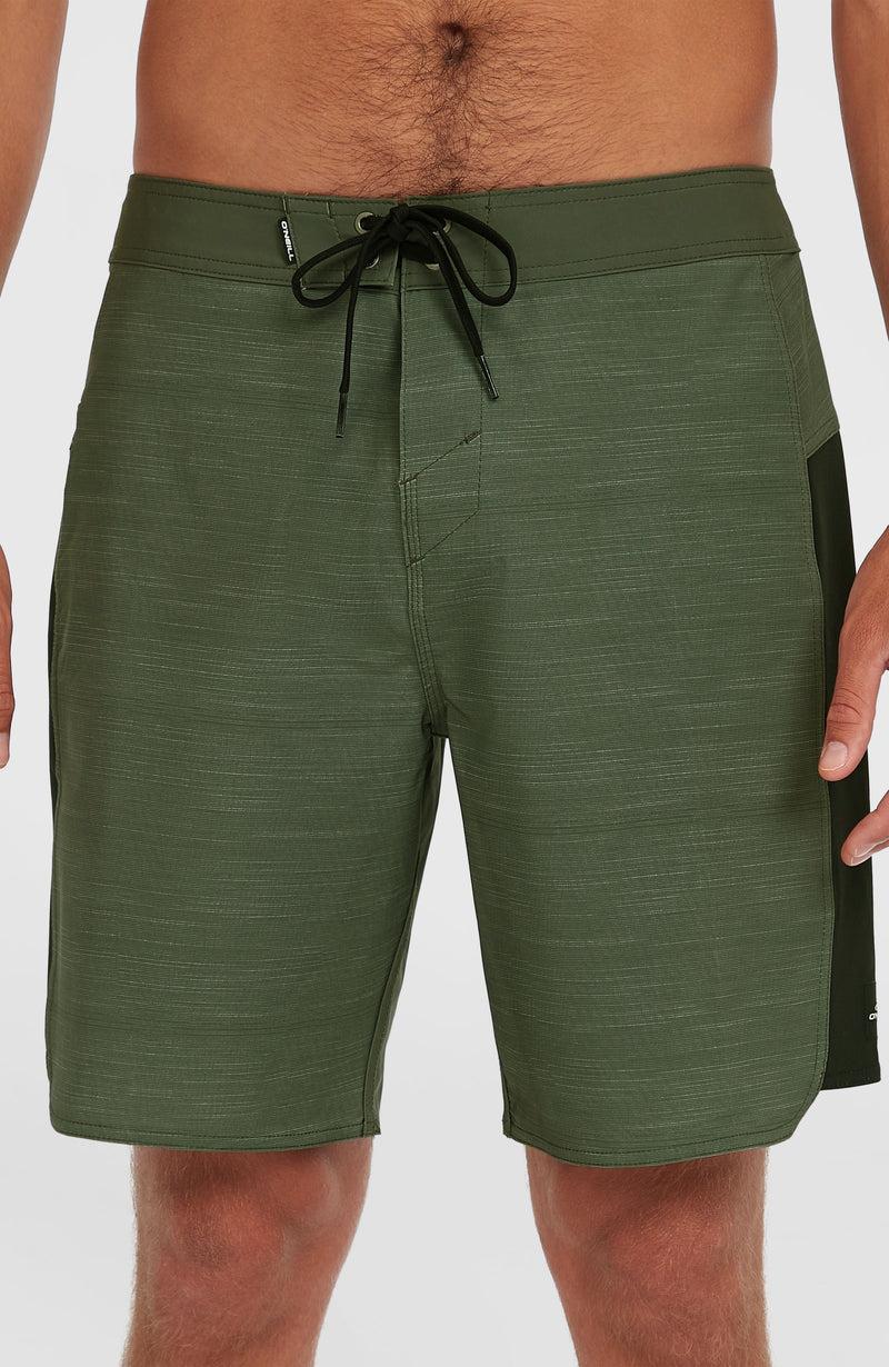 Oneill Men Hyperfreak Tech Panel 19'' Boardshorts | Green Mix