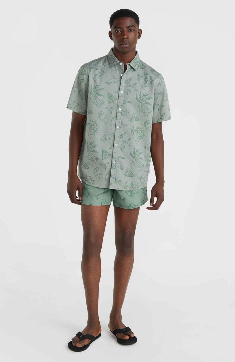 Oneill Men Mix And Match Cali Block 15'' Swim Shorts | Green