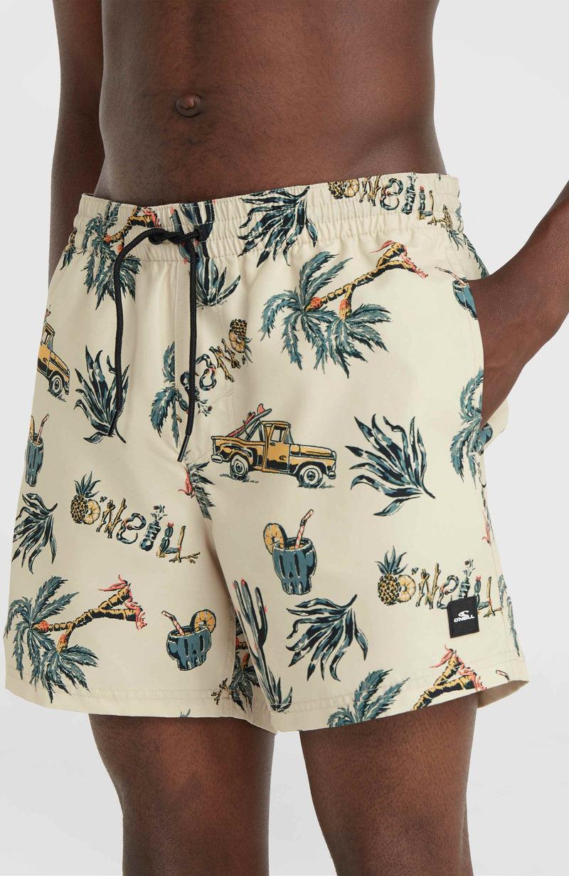 Oneill Men Mix And Match Cali Print 15'' Swim Shorts | Beige