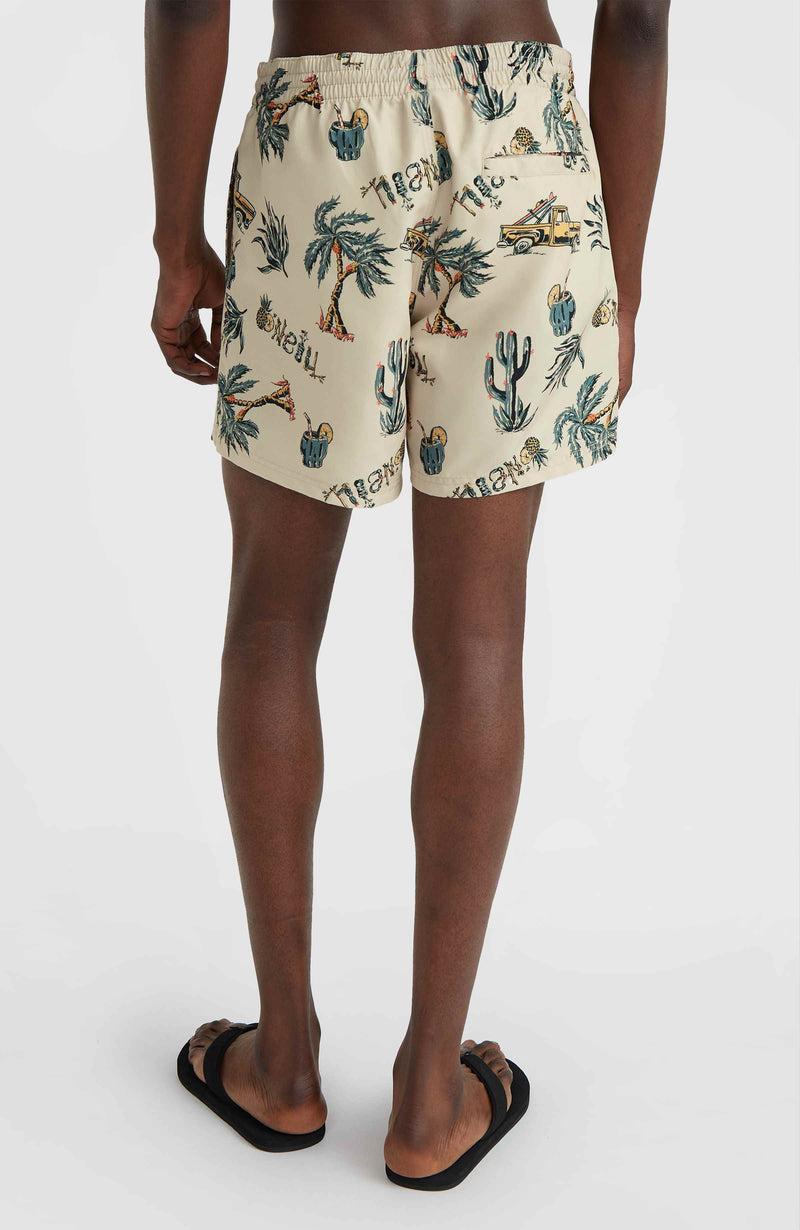 Oneill Men Mix And Match Cali Print 15'' Swim Shorts | Beige