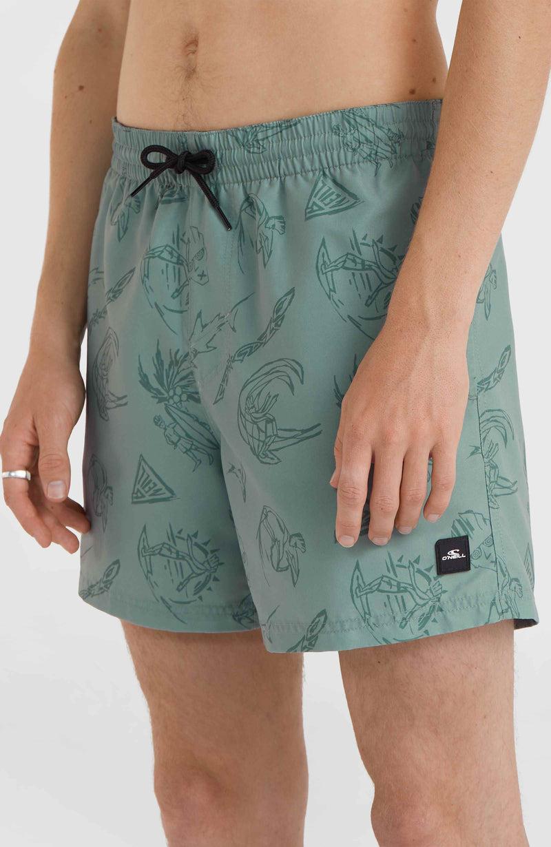 Oneill Men Mix And Match Cali Print 15'' Swim Shorts | Green