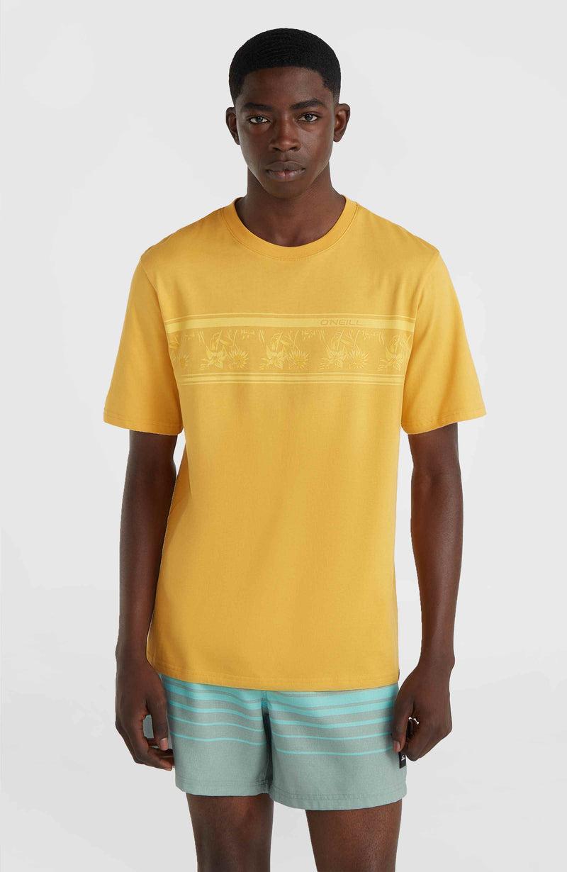 oneill Men Mix and Match Floral Graphic T-Shirt | Yellow