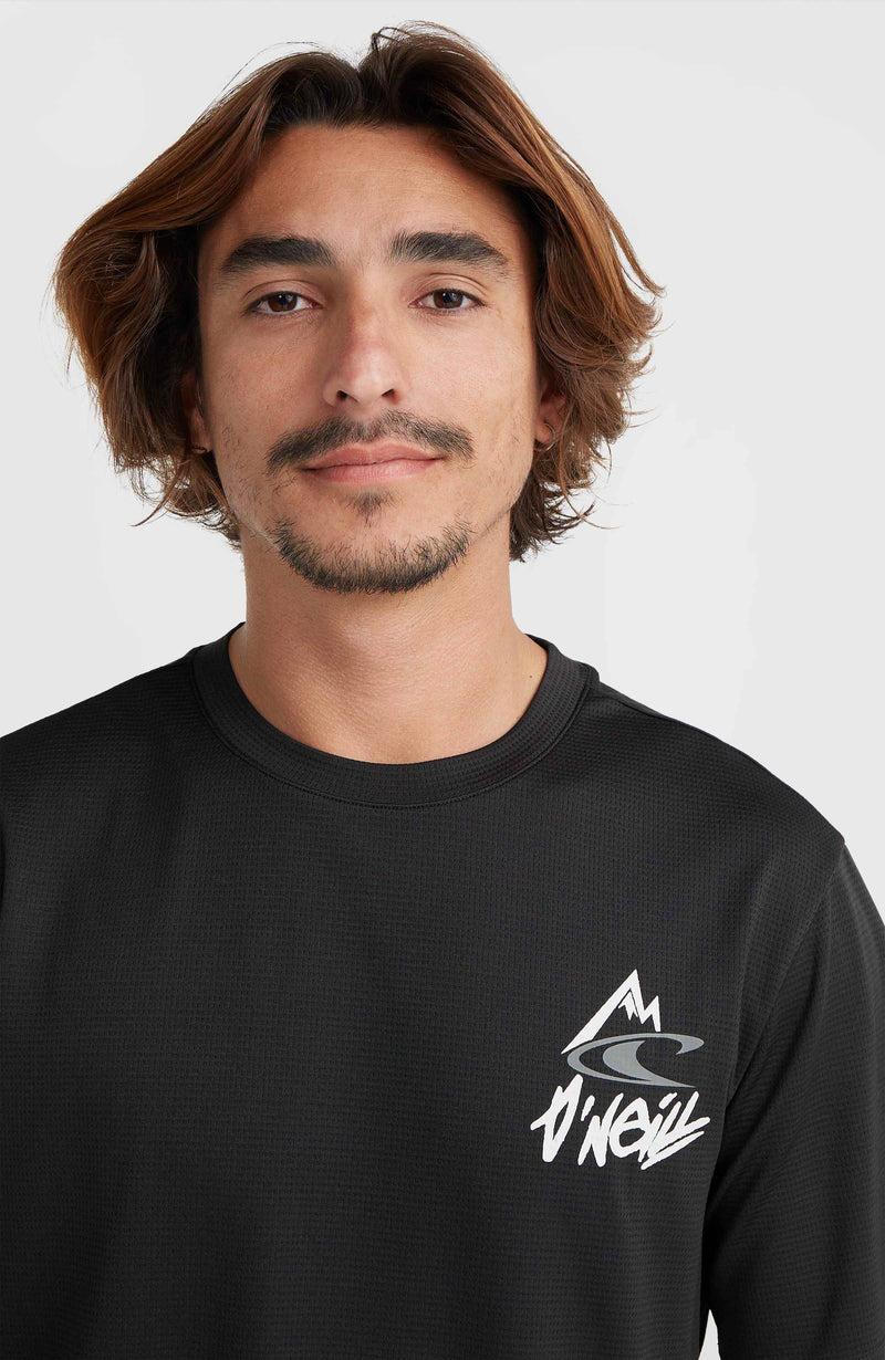 Oneill Men O’Neill Hybrid Logo Polygiene T-Shirt | Black