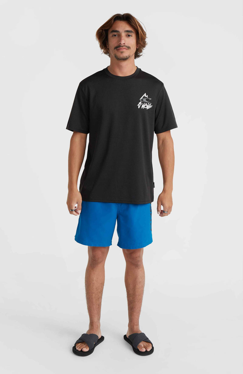Oneill Men O’Neill Hybrid Logo Polygiene T-Shirt | Black