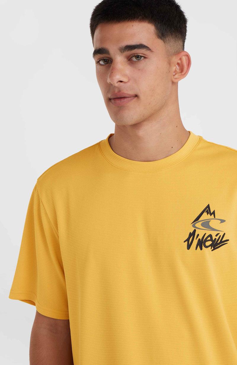 Oneill Men O’Neill Hybrid Logo Polygiene T-Shirt | Yellow