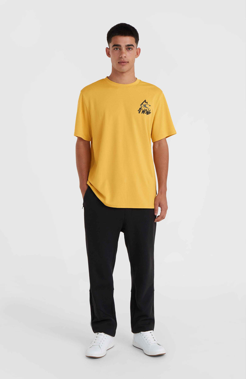 Oneill Men O’Neill Hybrid Logo Polygiene T-Shirt | Yellow