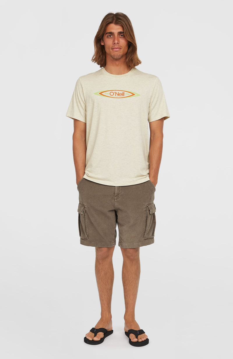 Oneill Men O'Riginals Hybrid Polygiene Graphic T-Shirt | Beige