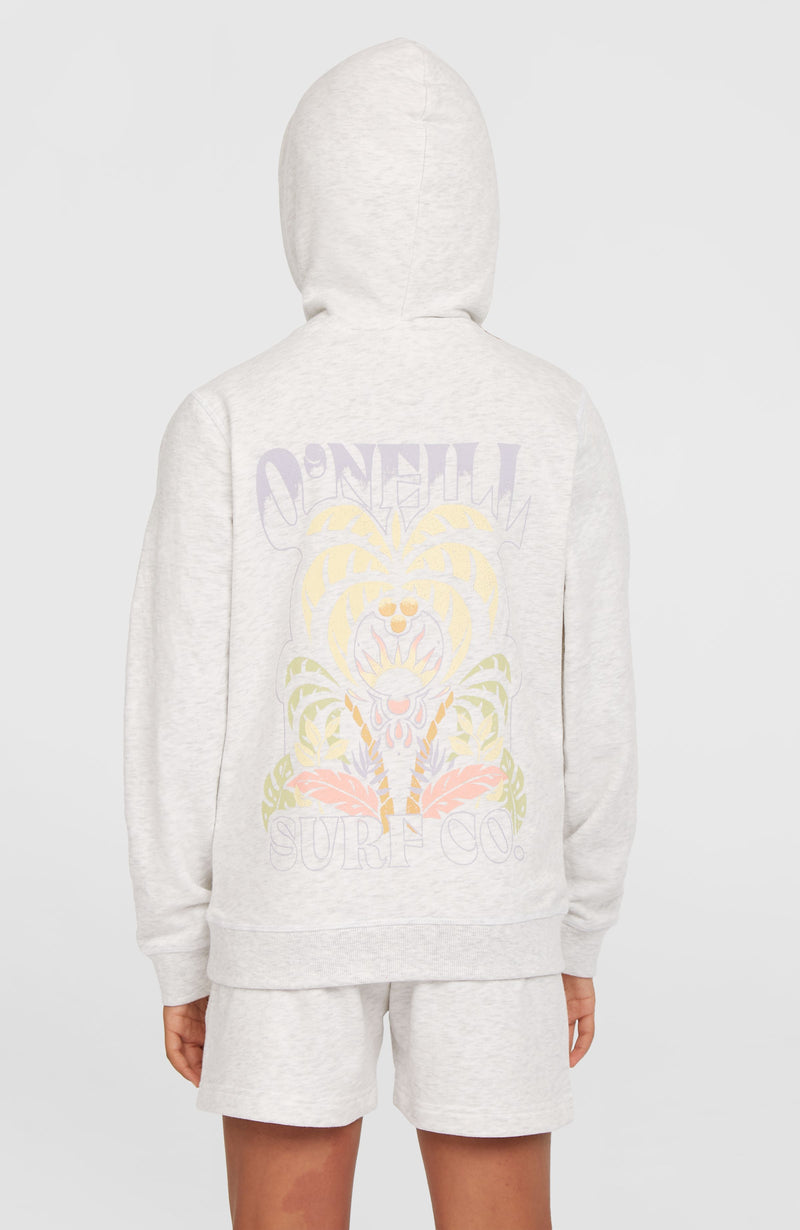 Oneill Kids Back Print Hoodie | White