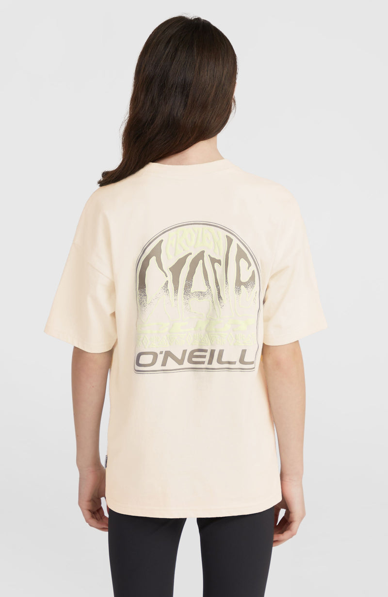 Oneill Kids Back Print T-Shirt | Beige