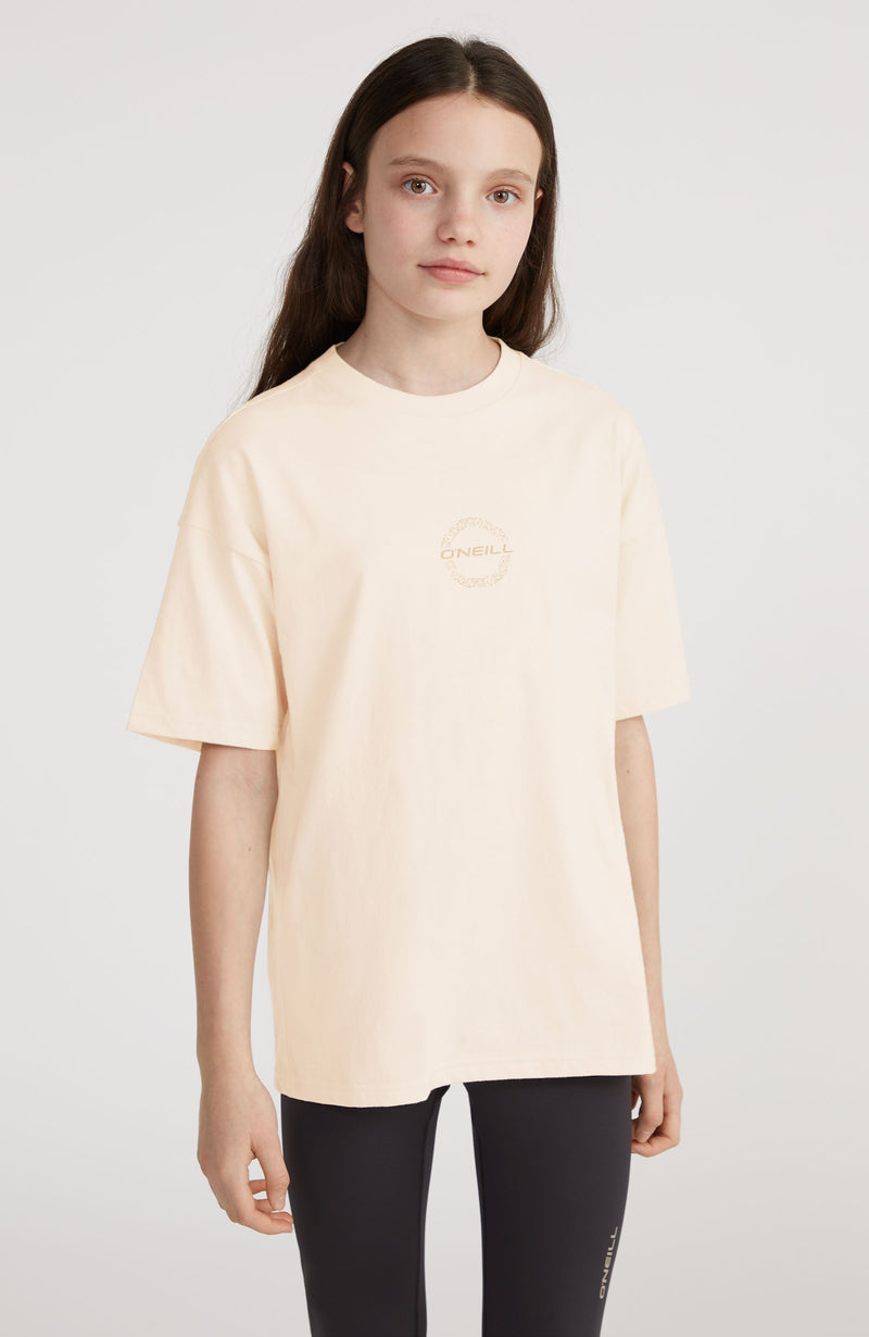 oneill Kids Back Print T-Shirt | Beige