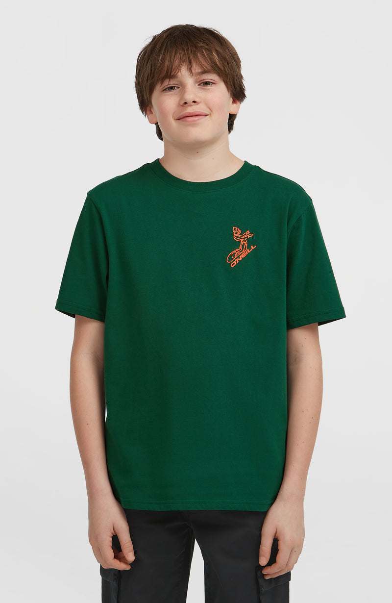oneill Kids Back-Print T-Shirt | Green