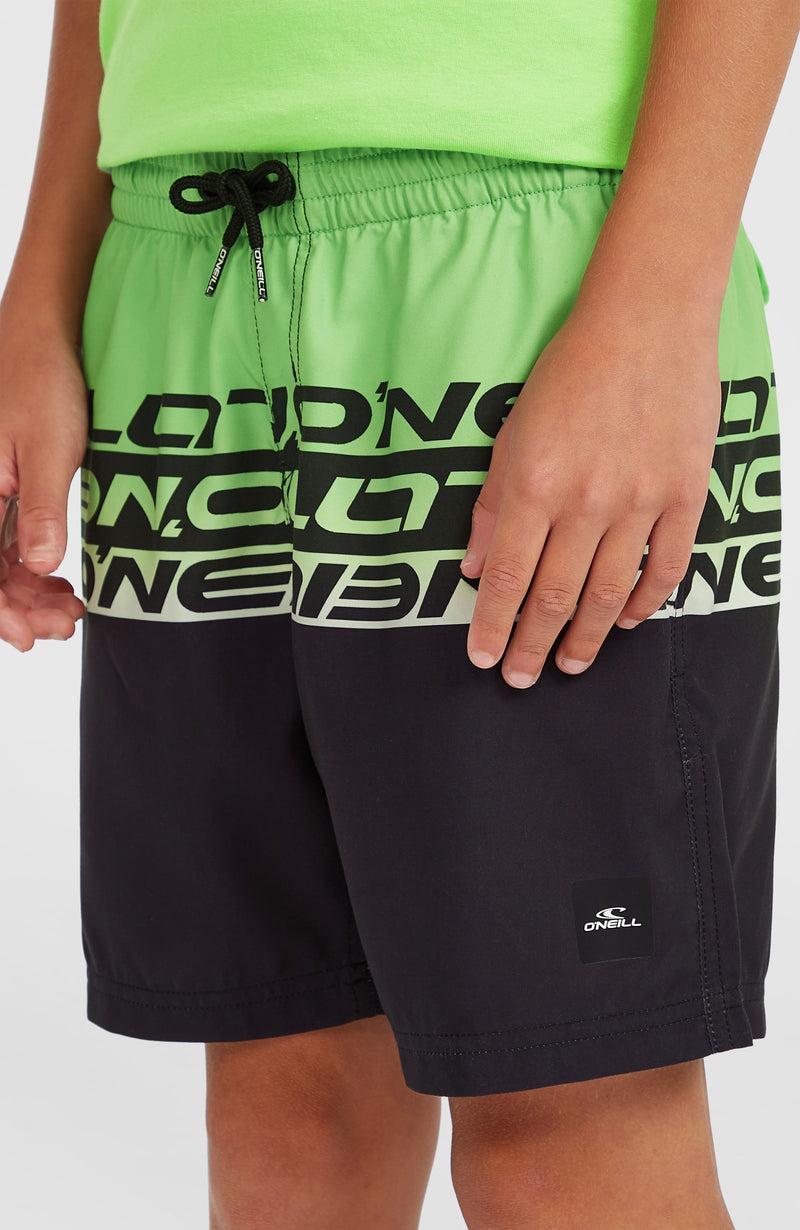 oneill Kids Cali Stripe 14'' Swim Shorts | Green