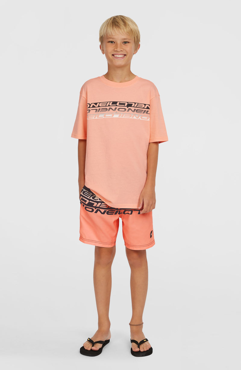 Oneill Kids Cali Stripe 14'' Swim Shorts | Pink